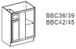 Base Blind Corner Cabinet Carcass